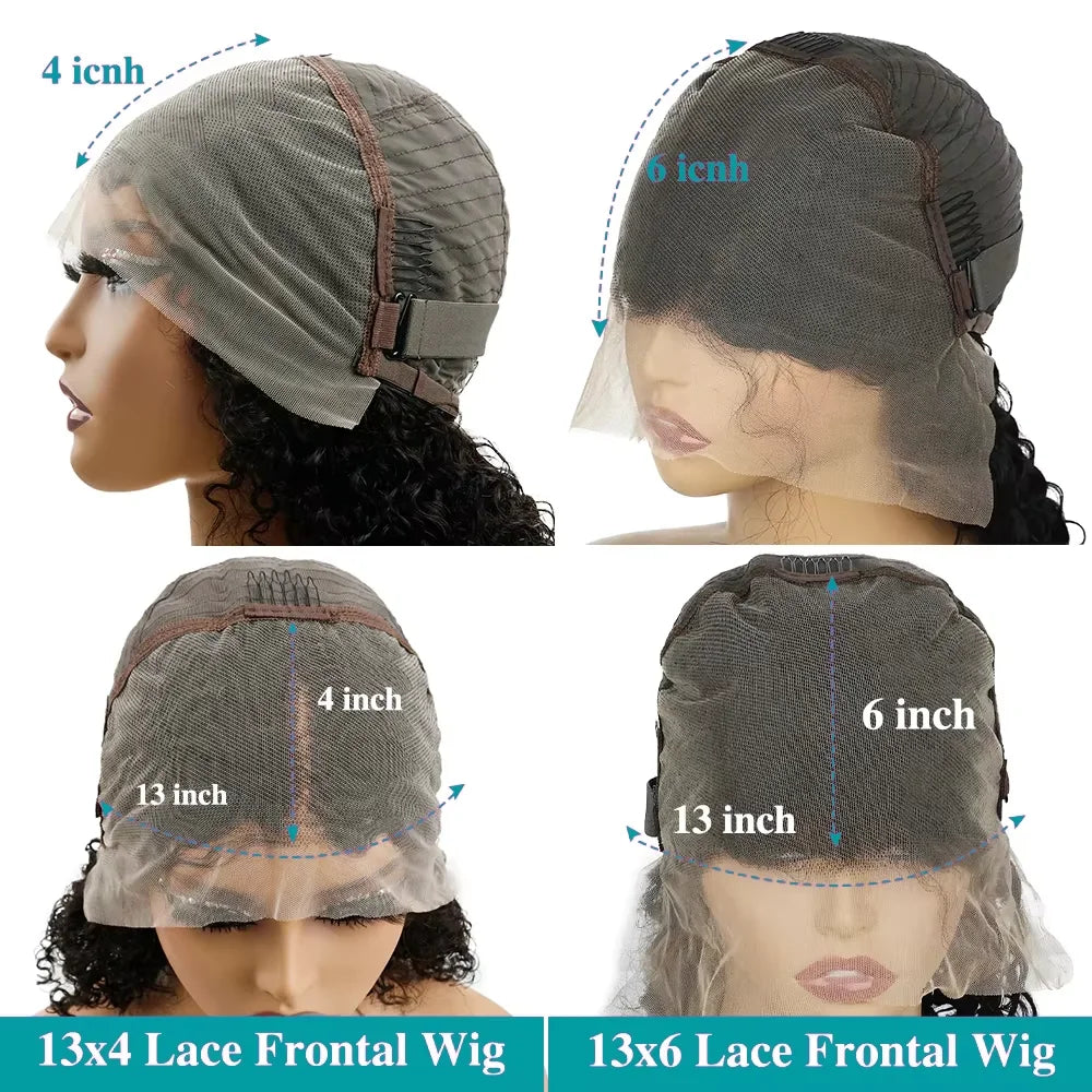 13x4 13x6 HD Transparent Bone Straight Lace Front Wig 200 Density Brazilian Lace Frontal Wigs 7x6 Glueless Max Lace Closure Wigs