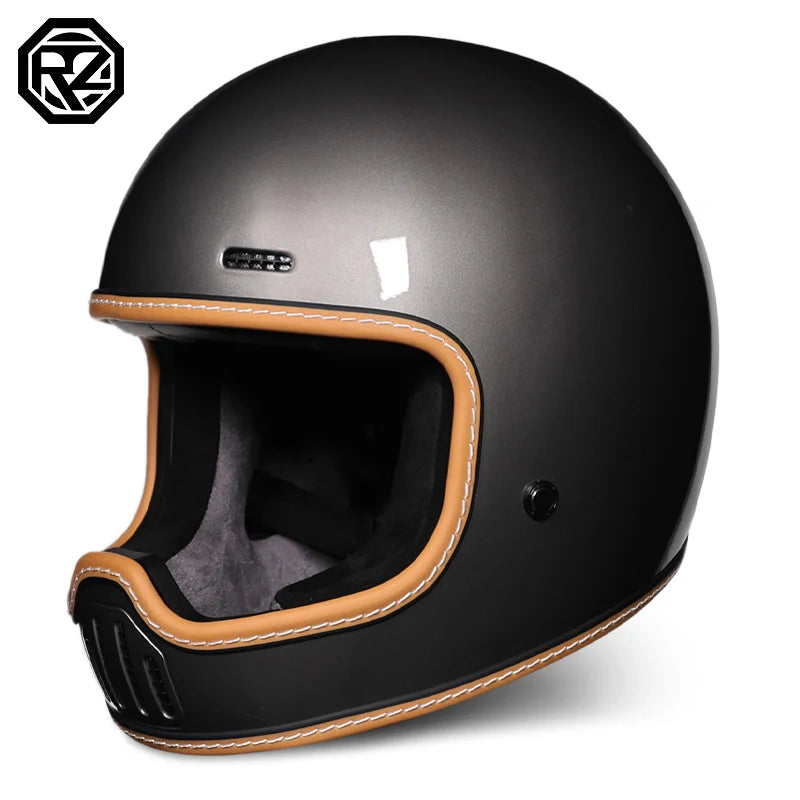 ORZ Retro Motorcycle Full Helmet Motorcycle Helmet Four Seasons Couple Street Bike Helmet Riding Cascos Para Moto
