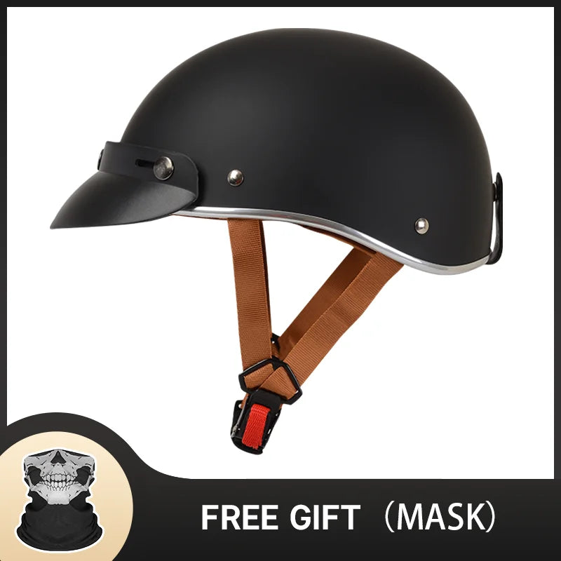 Hot Sale Cute Pink Motorbike Half Face Motorcycle Helmets for Women Chopper Biker Unisex Cascos Para Moto with DOT Approved