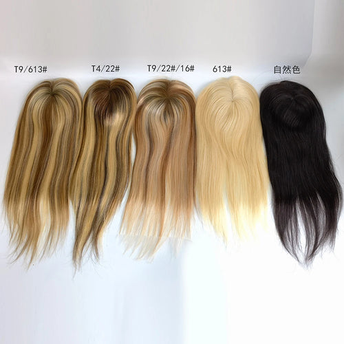 6x5inch Mono Hair Topper Human Hair Premium Hantied Hair Wigs For Women Chinese Cuticle Remy Human Hair Hairpieces