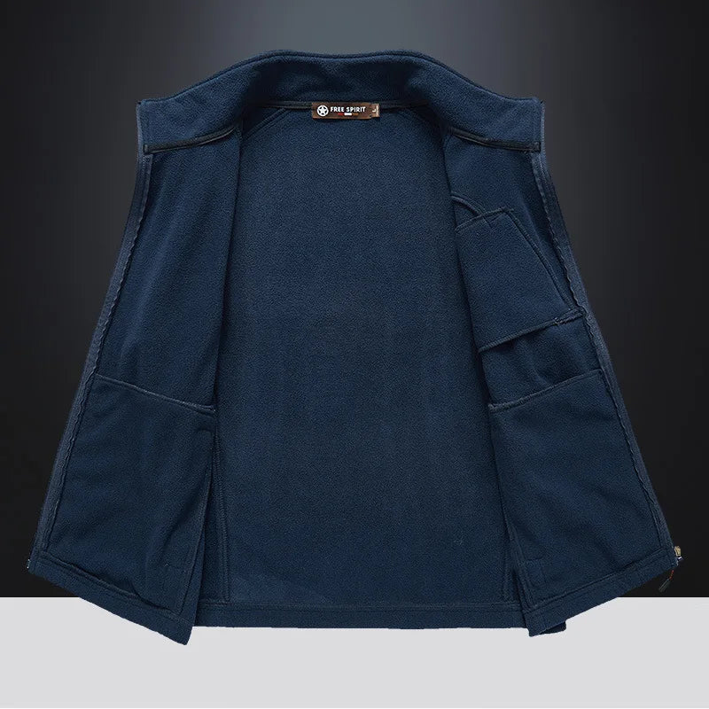 Men Fleece Warm Vest Jackets Autumn Winter Leisure Waistcoat Outdoor Tactical Military Hunting Hiking Motorcycle Fishing Vests