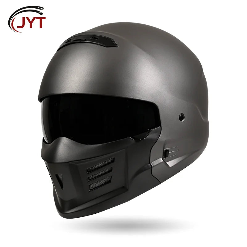 Scorpion Motorcycle Helmets ABS Retro Combination Full Face Helmet Built-in Lens Four Seasons Adult Men Women DOT Approved Moped
