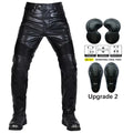 2024 Motocross Racing Pants PU Leather Biker Trousers Waterproof Windproof Men With 4X CE Knee Hip Pad Motorcycle Riding Jeans