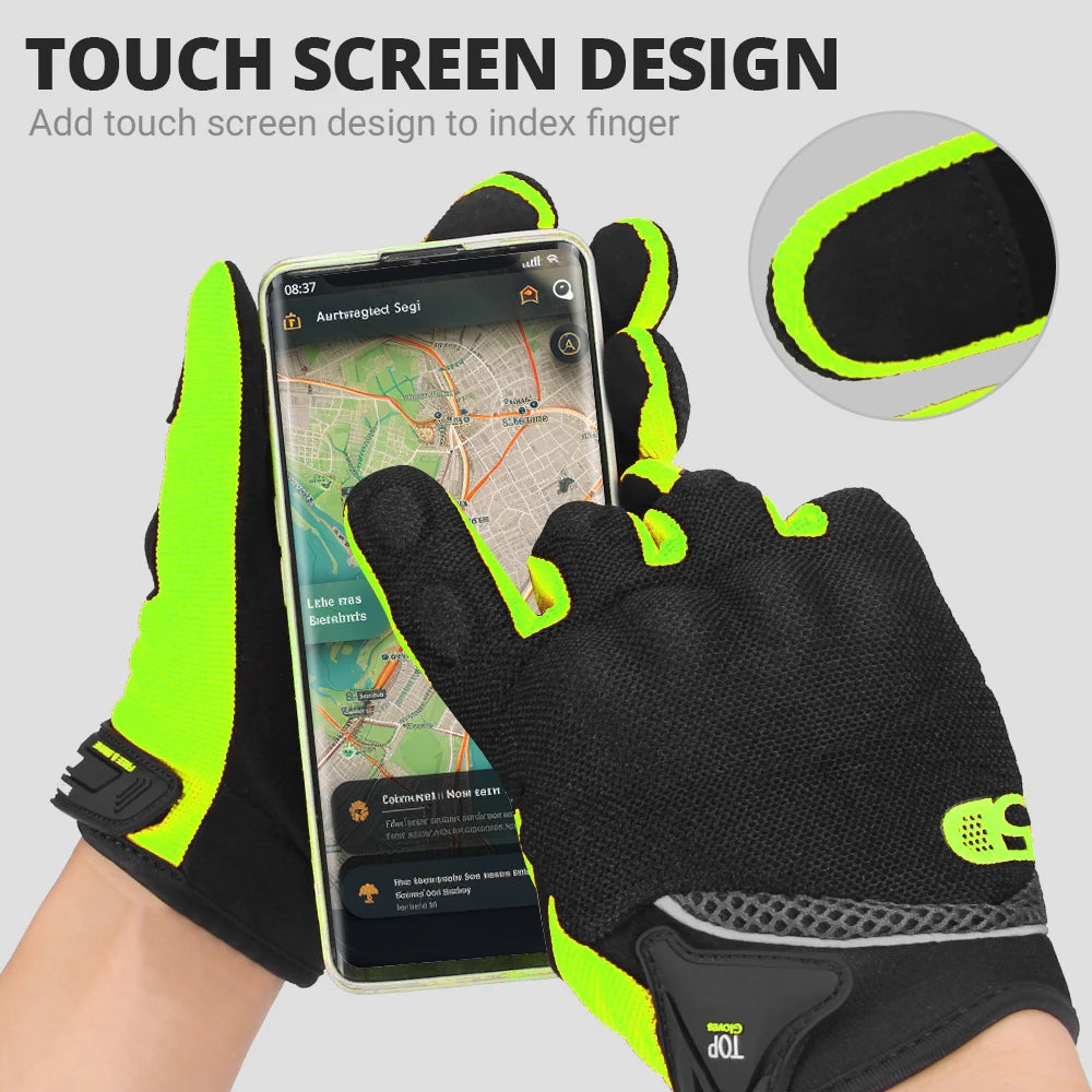 Motorcycle Gloves Women Motocross Full Finger Racing Gloves Touch Screen Moto Riding Gloves Outdoor Non-slip Guantes Moto M-2XL