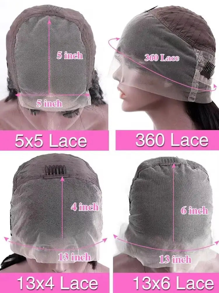 HD Transparent 13x4 13x6 Body Wave Lace Front Wig Pre Plucked 360 Lace Frontal Wig Human Hair Wigs For Women 5x5 Closure Wig