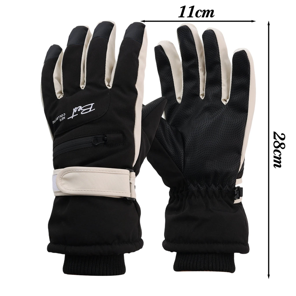 Motorcycle Gloves Winter Warm Thermal Windproof Waterproof Touchscreen Fleece Lined Gloves Riding Moto Street Gear for Men Women
