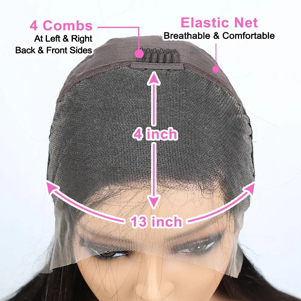 13x4 Lace Front Wigs Human Hair Straight Wig With Baby Hair HD Transparent Lace Frontal Wigs Pre Plucked Frontal Wigs Human Hair