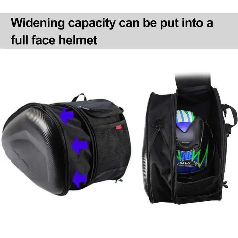 Black 36-58L Motorcycle Saddlebags Waterproof Scooter Tail Luggage Suitcase Saddle Bag Motorbike Side Helmet Riding Travel Bags