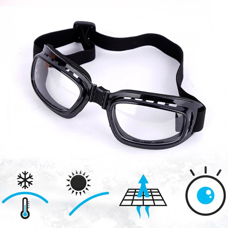 Motorcycle Foldable Riding Goggles Anti Glare Anti-UV Sunglasses Windproof Protection Sports Goggles Glasses Moto Accessories