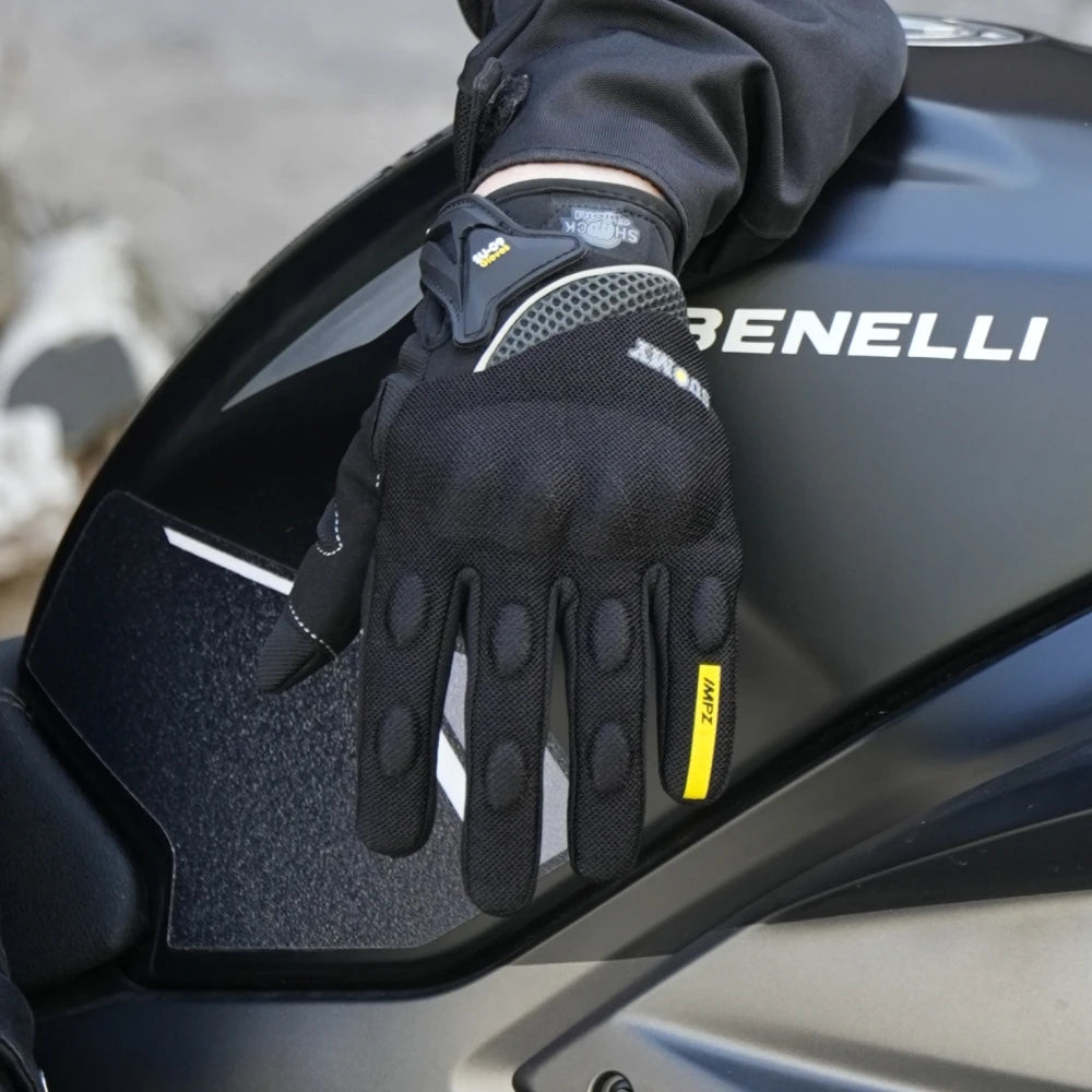 SUOMY SU-09 Motorcycle Gloves Full Finger Summer Breathable Abrasion-Resistant Reinforced for Motocross Street Riding