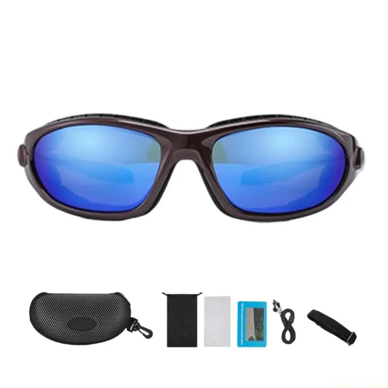 U2JB Motorcycle Riding Glasses Padding Glasses Eye Protections Dustproof Windproof Motorcycle Sunglasses for Outdoor Activity