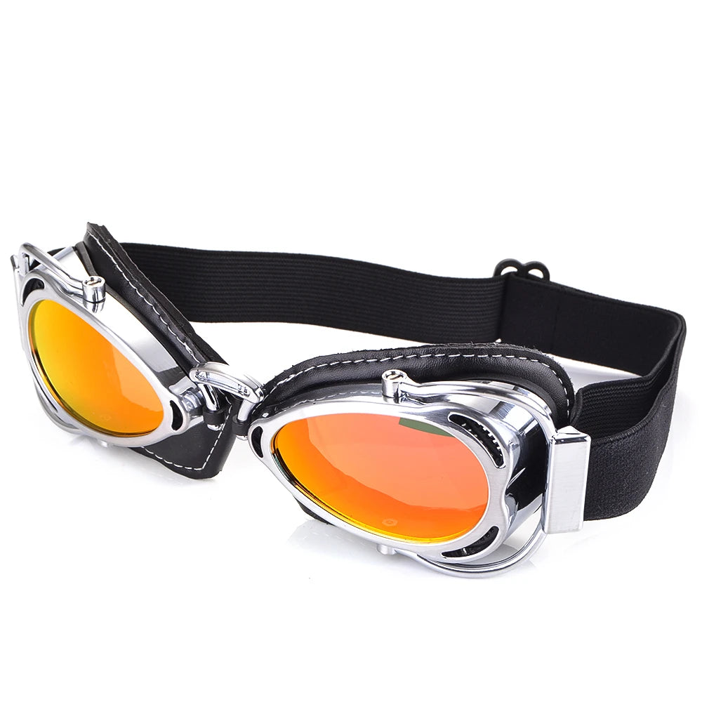 Super bike Ski Goggles Glasses Retro Motorcycle Goggles Vintage Protective Off-Road Riding style Steampunk Glasses