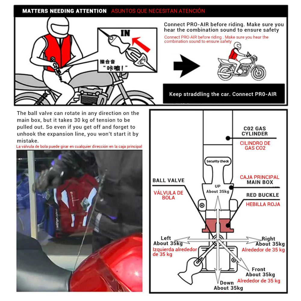 Motorcycle Jacket Motorcycle Air Bag Vest Reflective Motocross Racing Airbag Vest Moto Riding CE Protector Motorcycle Equipment