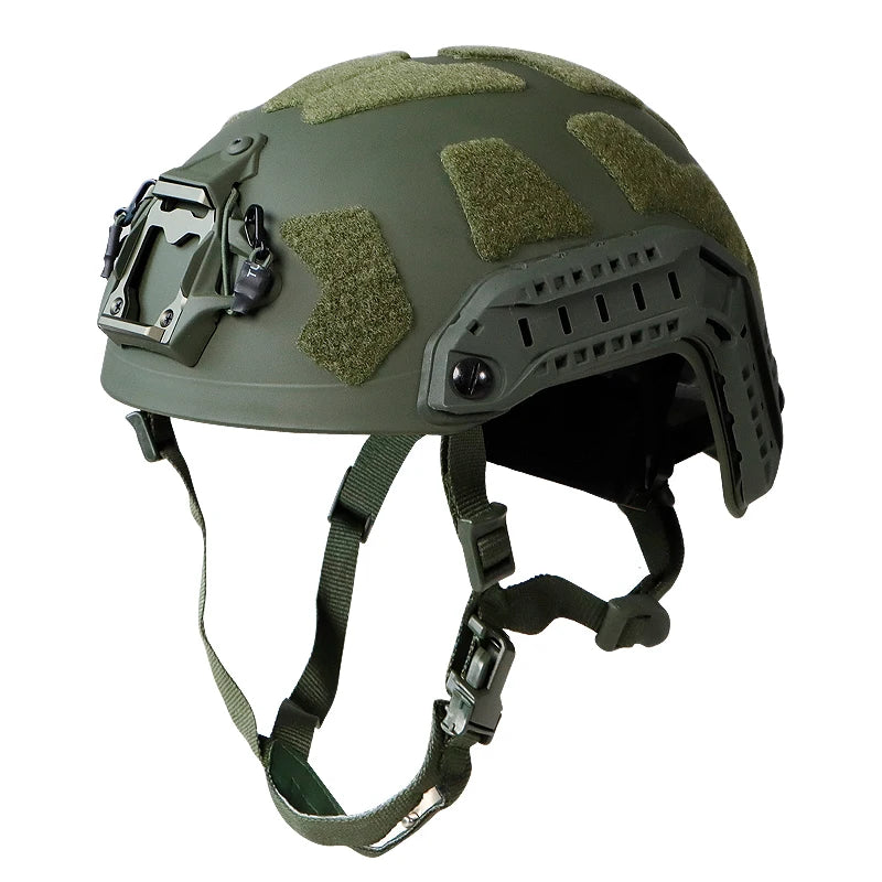 BOOIU Fast Tactical Helmet Adjustable Knob ABS High Cut Guide Rail Damping Protective Helmet Outdoor Airsoft Military Helmets