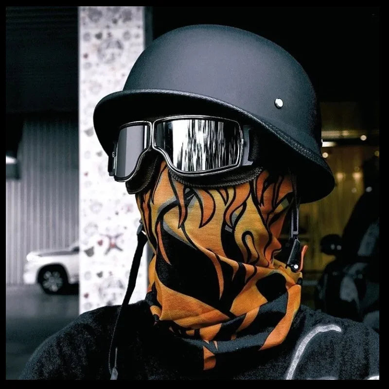 German Soldier Helmet motorcycle helmet World War II helmet Electric Car light half helmet