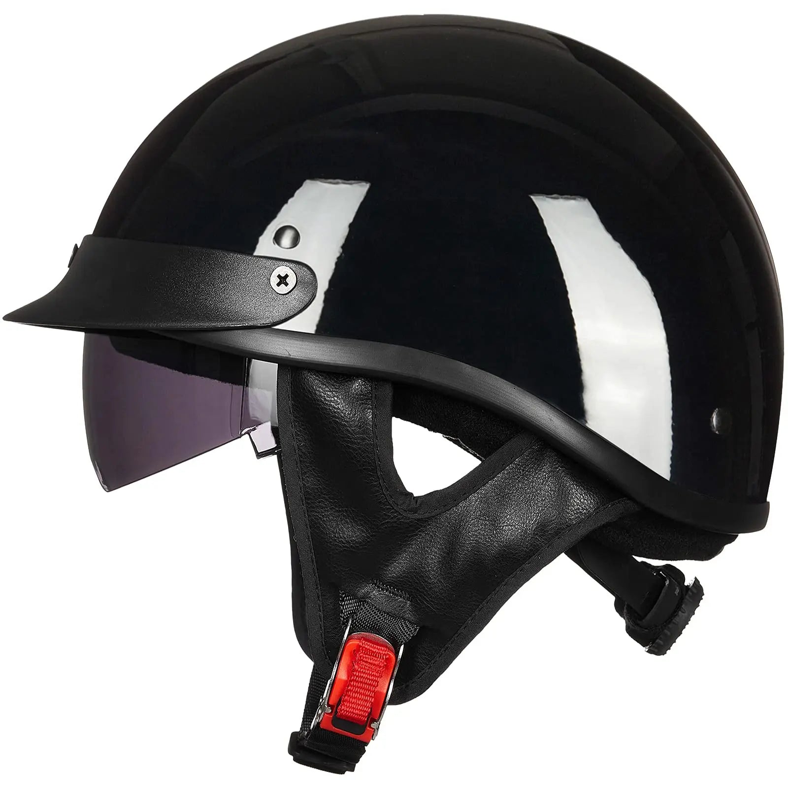 Retro Half Helmet Motorcycle Cruiser Helmet German Style Vintage Casco Moto Open Face Chopper Biker Pilot DOT Capacetes Para