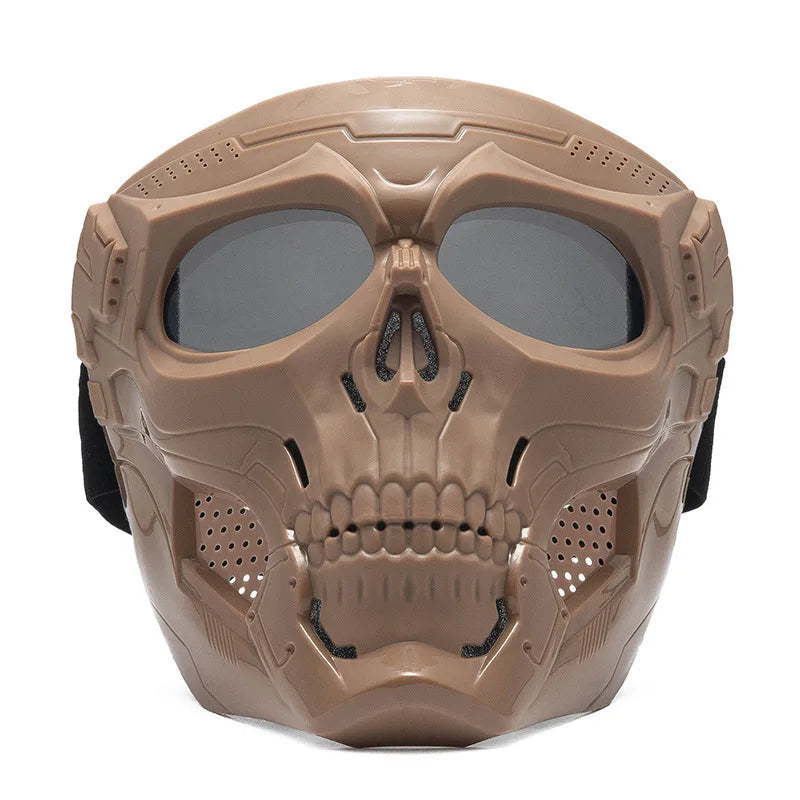 Motorcycle Skull Mask Wind Goggles Outdoor Sports Riding Glasses Motorcycle Windproof Tactical Mask Goggles Tactical Helmet