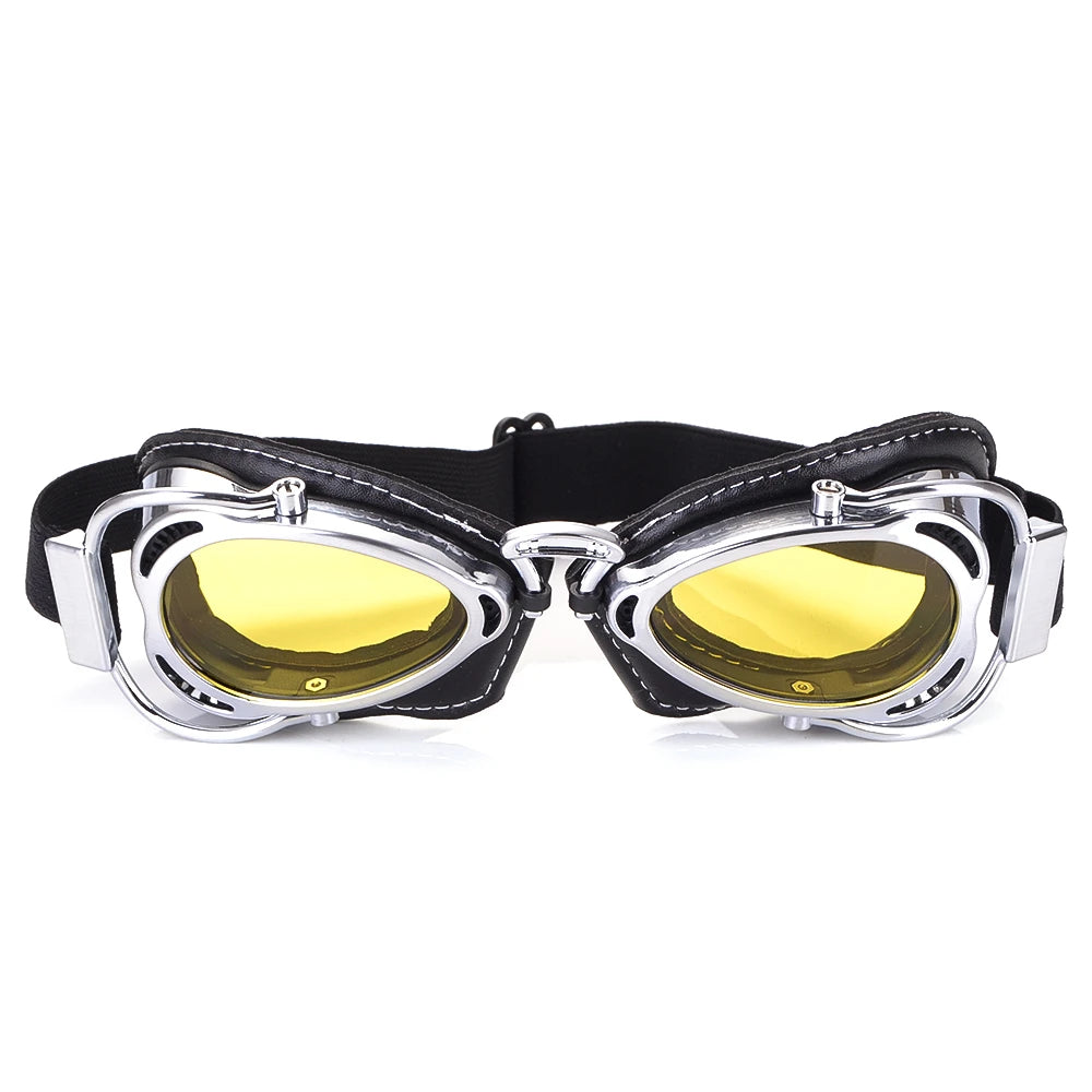 Super bike Ski Goggles Glasses Retro Motorcycle Goggles Vintage Protective Off-Road Riding style Steampunk Glasses