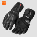 FEHER Winter Motorcycle Riding Gloves Waterproof Touchscreen Leather Keep Warm Finger Joint Carbon Fiber Design Motorbike Gloves