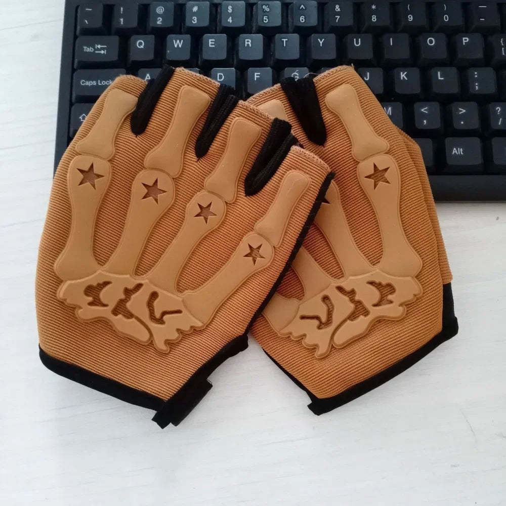 Tactical Riding Fingerless Gloves Non-slip Half Finger Gloves for Motorcycle Cycling Climbing Hiking Hunting Outdoor Sports