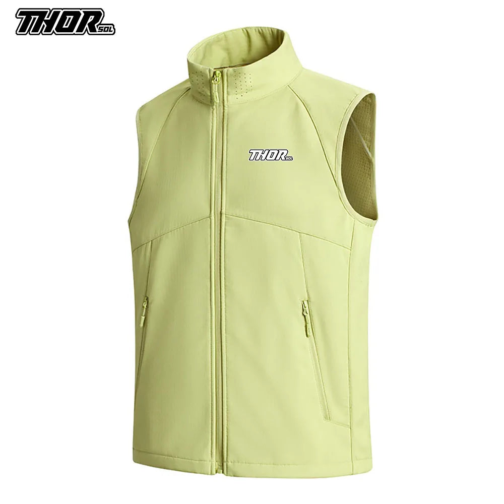 THORSOL Winter Cycling Vest Windproof Man MTB Gilet Chaleco Ciclismo Hombre Bicycle Clothing Motorcycle Bike Jacket Waterproof