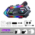Y20 MAX Motorcycle Helmet Intercom V5.3 Hands Free Call Kit 1000mAh For 2 Rider Intercomunicador Moto Interphone Music Player