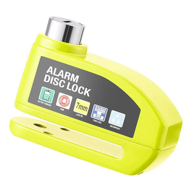 Metal Alarm Disc Lock - Waterproof Anti-Theft Brake Lock for Motorcycle Bicycle Electric Scooter