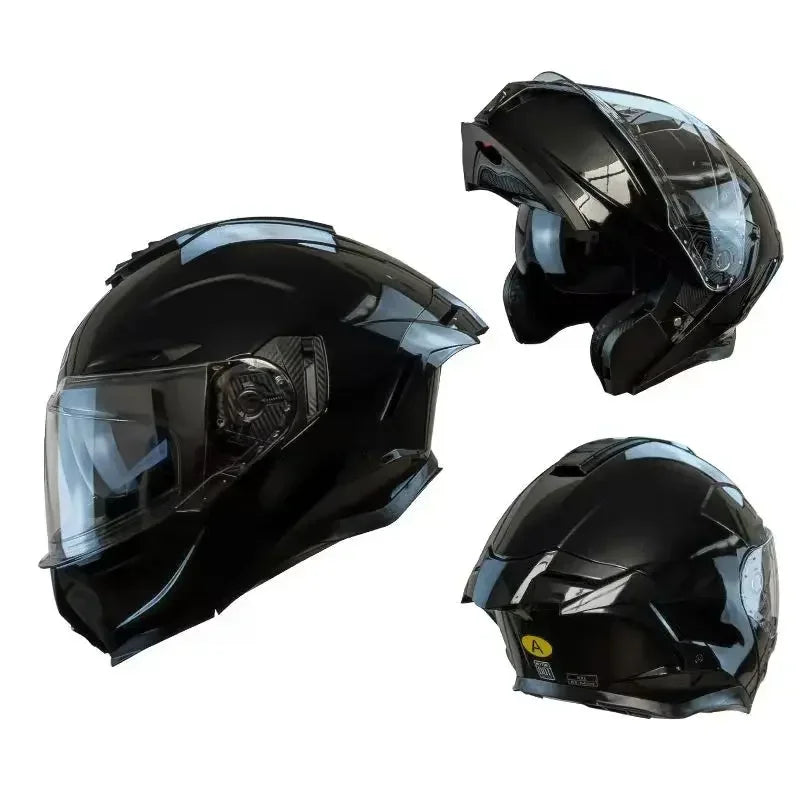 Flip up Motorcycle Helmet With Bluetooth Dual lens off-road Racing helmet Cascos para moto Motorbike Helmet DOT Approved For BMW
