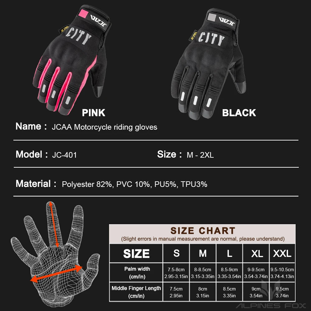 Spring Autumn New Motorcycle Gloves Windproof Motocross Riding Gloves Men Women Full Finger Touch Screen Moto Biker Glove