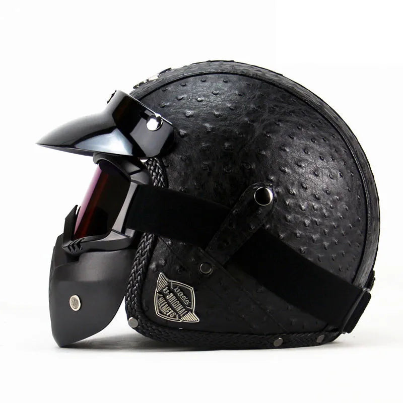 New Arrival Helmets Open Face 3/4 Helmet Personalized Mens Womens Vintage Retro Motorcycle Cascos Para Moto Helmets