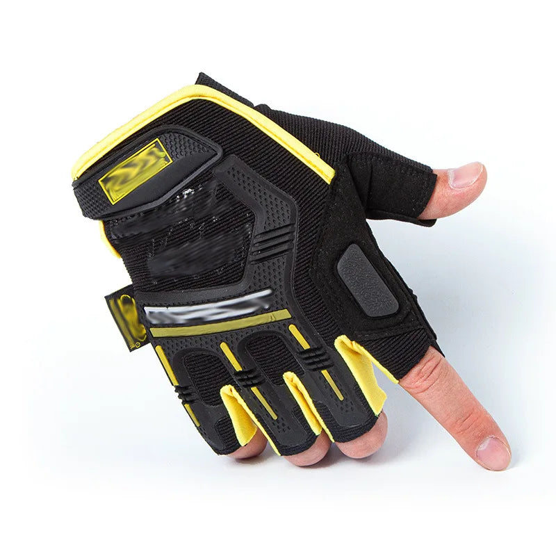 Men's Military Half-Finger Work Gloves - SEAL 4.0 Cut-Resistant Non-Slip Motorcycle Riding Training Sports Tactical Gloves