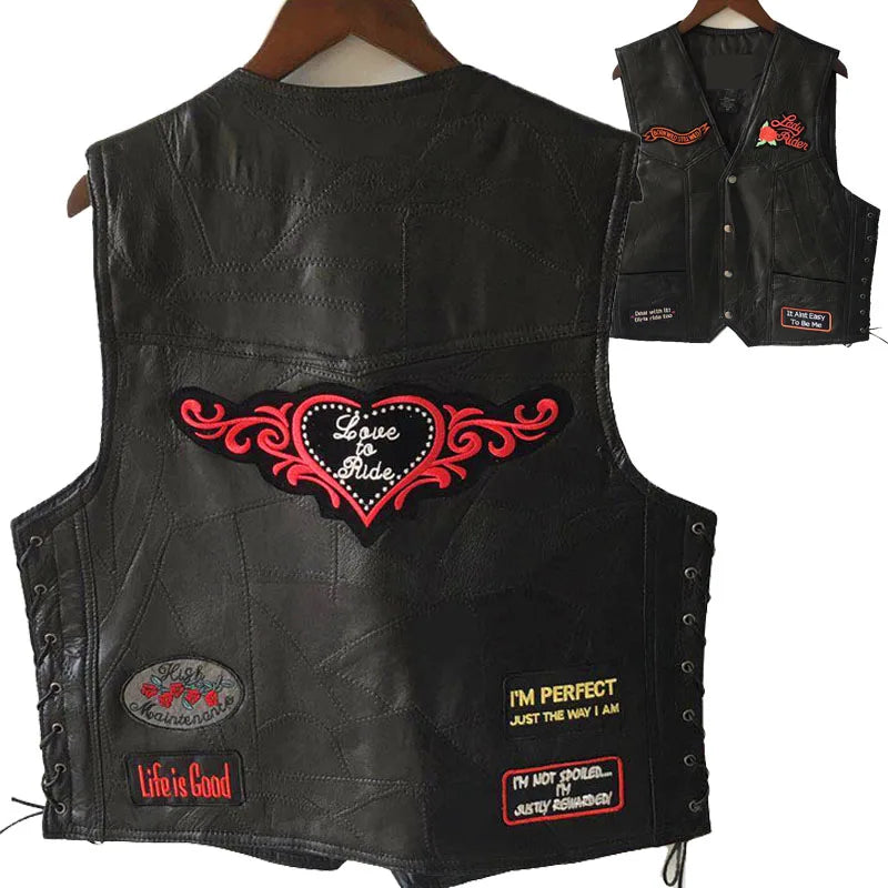 New Motorcycle Jacket Mens Sheepskin Leather Vest Biker Chaqueta Verano Moto Hombre Veste Jaqueta Motoqueiro Giacca Giacca Moto