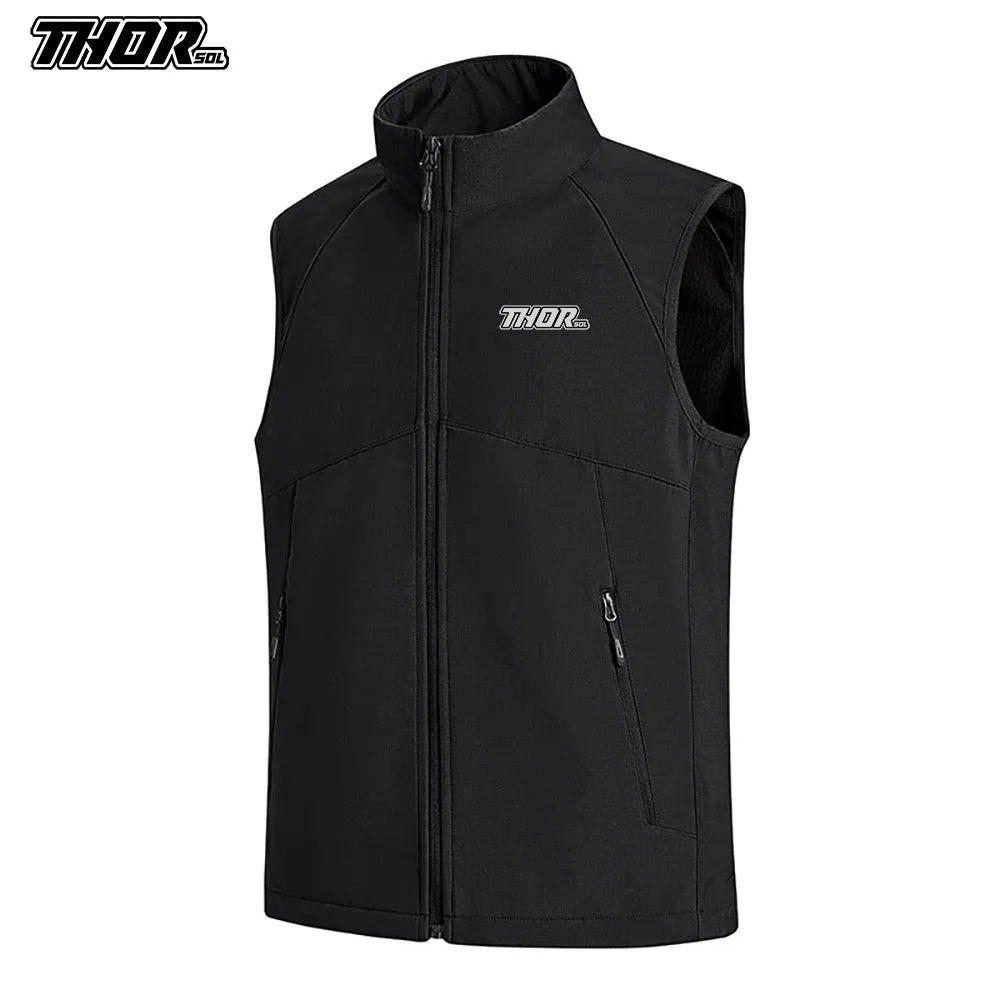 THORSOL Winter Cycling Vest Windproof Man MTB Gilet Chaleco Ciclismo Hombre Bicycle Clothing Motorcycle Bike Jacket Waterproof