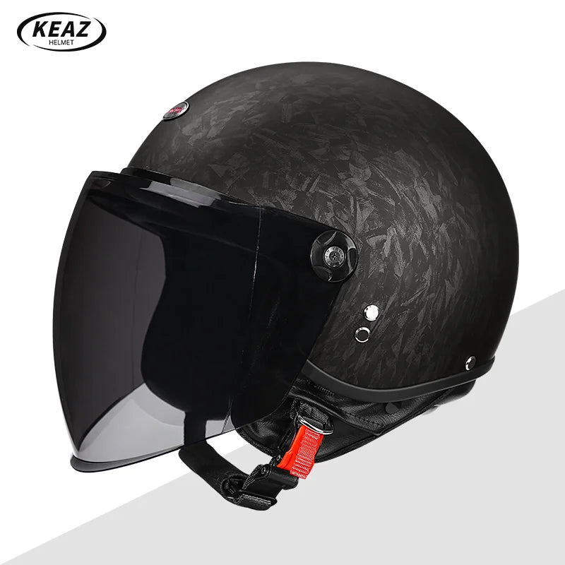 DOT Certified Universal 3/4 Open Face Motorcycle Helmet Advanced Technology for Maximum Comfort for Adult Long Rides All Seasons