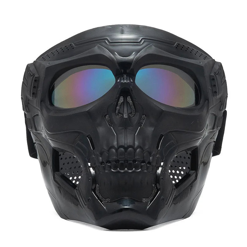 Motorcycle Skull Mask Wind Goggles Outdoor Sports Riding Glasses Motorcycle Windproof Tactical Mask Goggles Tactical Helmet