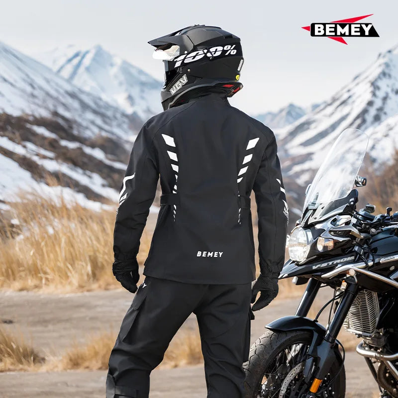 Motorcycle Raincoat Suit Split Full Body Rainstorm Proof Men's Riding Jacket and Pants Windproof Waterproof Moto Rider Raincoat