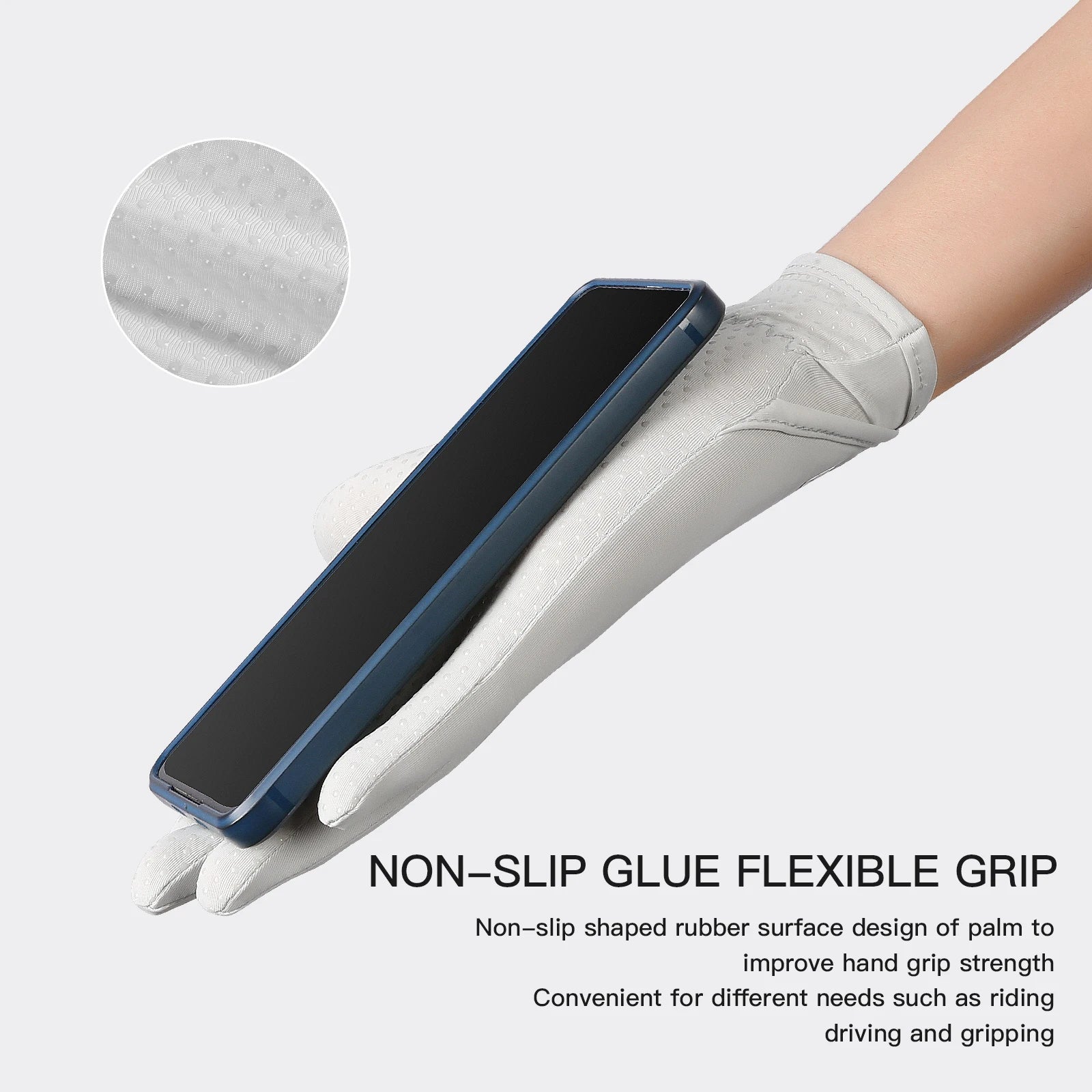 Sunscreen gloves Thin Ice Silk Women's for Women and Men Driving Electric Motorcycles Fishing UV Protection, Anti Slip,ventilate