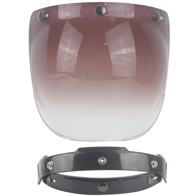 Motorcycle Helmet Bubble Visor Motorbike Helmet Visors Multicolor Vintage Cascos Para Moto Windshield Shield Universal Mask