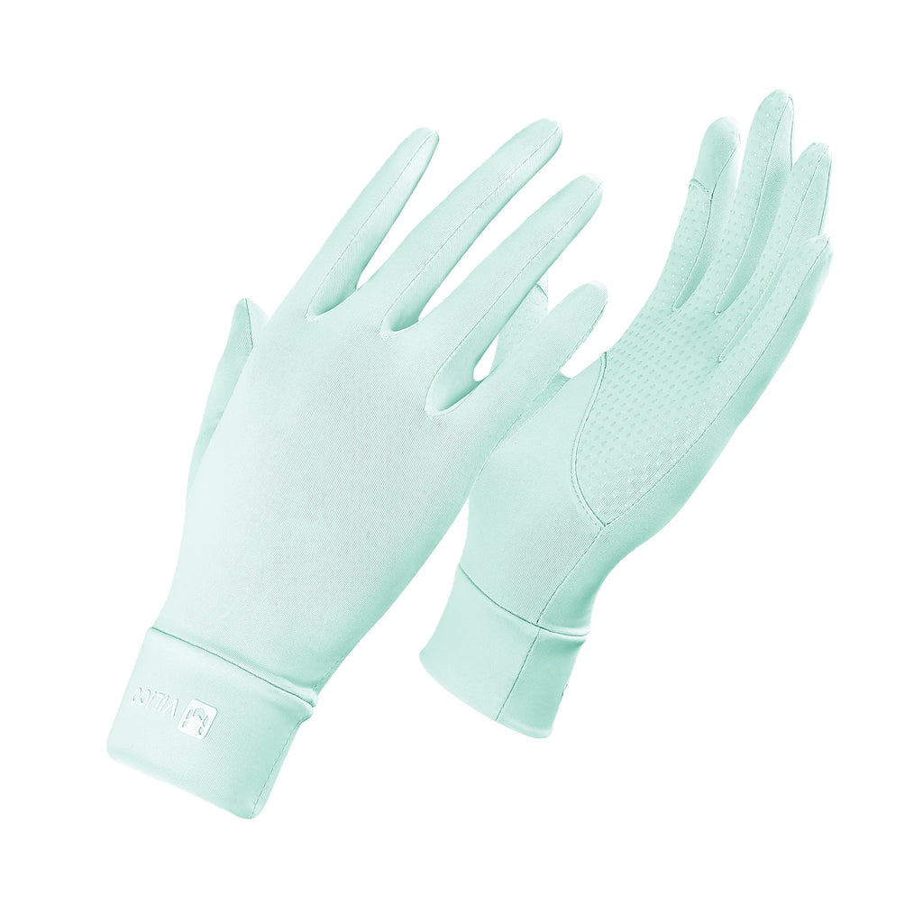 Sunscreen gloves Thin Ice Silk Women's for Women and Men Driving Electric Motorcycles Fishing UV Protection, Anti Slip,ventilate