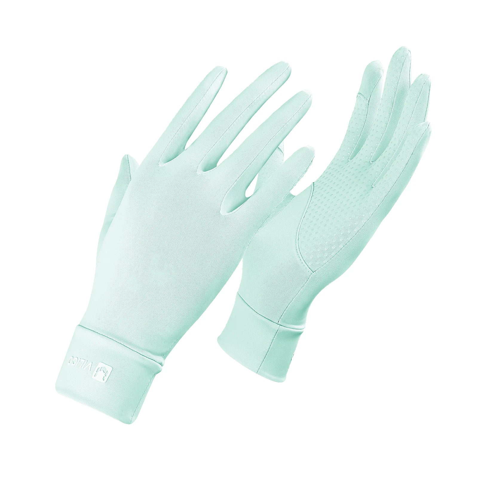 Sunscreen gloves Thin Ice Silk Women's for Women and Men Driving Electric Motorcycles Fishing UV Protection, Anti Slip,ventilate