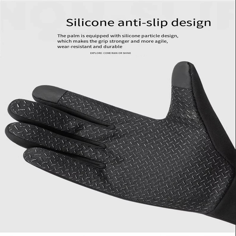 Motorcycle windproof, waterproof, warm riding equipment, full finger touchscreen gloves   For Honda CRF1100L CRF 1100 L