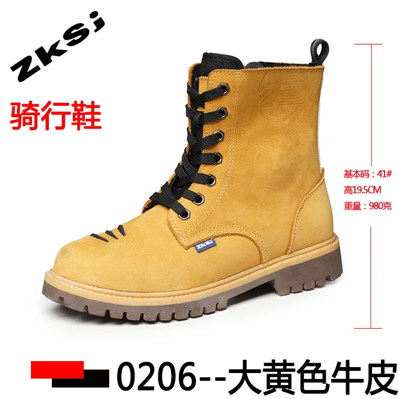 Motorcycle Riding Boots High Top Motorcycle Boots Breathable Anti Fall Knight Equipment Road Racing Boots Motocross Shoes 35-46