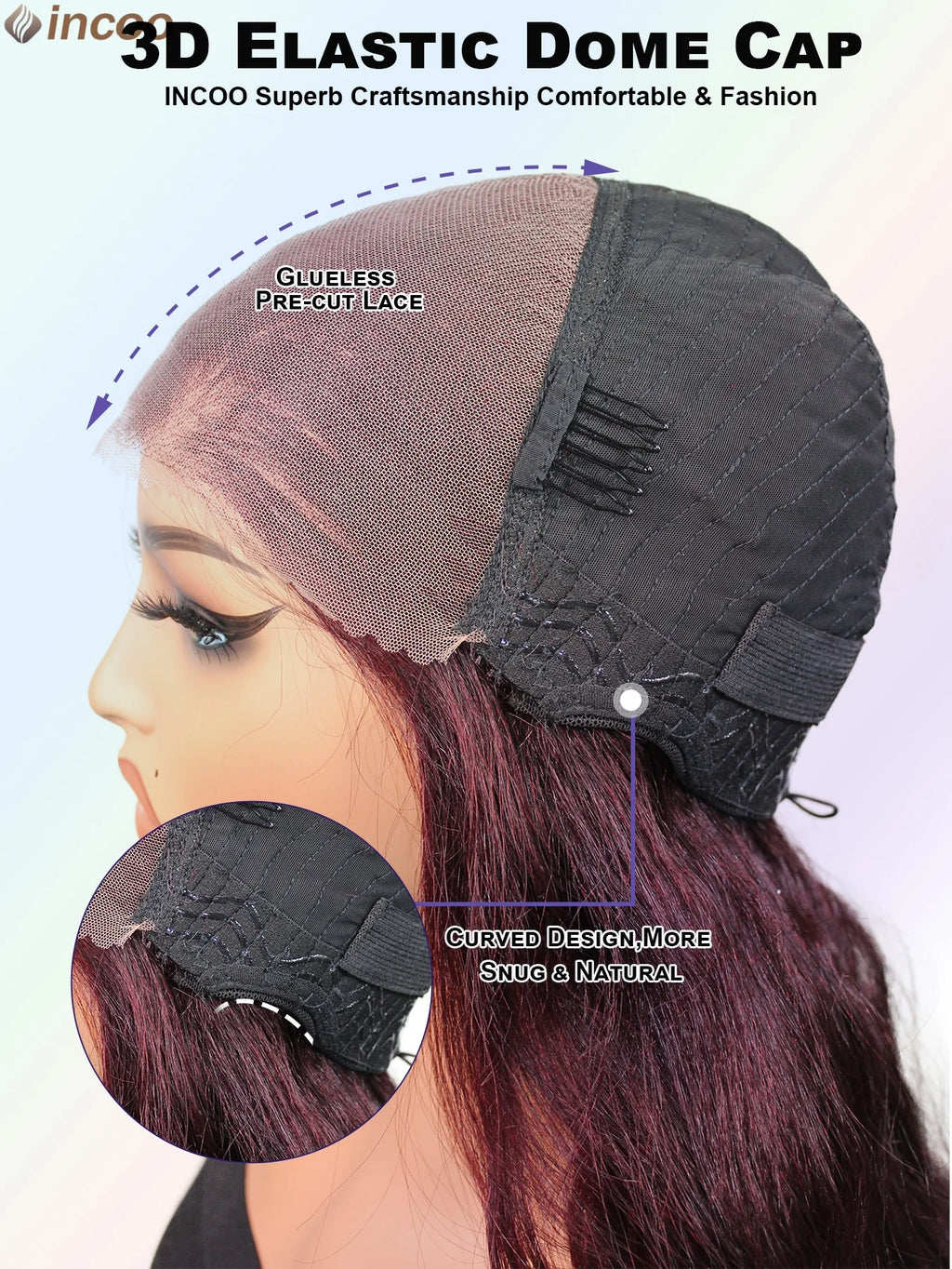 Burgundy Pre Cut Lace Body Wave Wig Glueless Lace Frontal Wig Human Hair Wigs Ginger Blonde Ready To Go 9X6 Lace Wig Pre Plucked