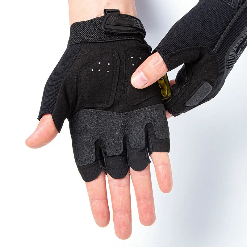 Men's Military Half-Finger Work Gloves - SEAL 4.0 Cut-Resistant Non-Slip Motorcycle Riding Training Sports Tactical Gloves
