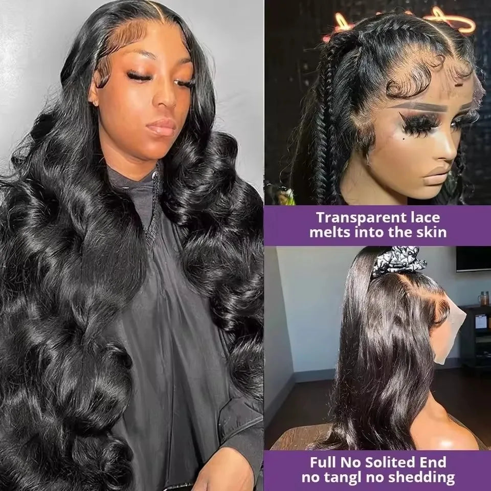 40 44 Inch Body Wave Lace Front Human Hair Wig 13x4 13x6 Hd Pre Plucked With Baby Hair Loose Wave Lace Front Wig For Black Women