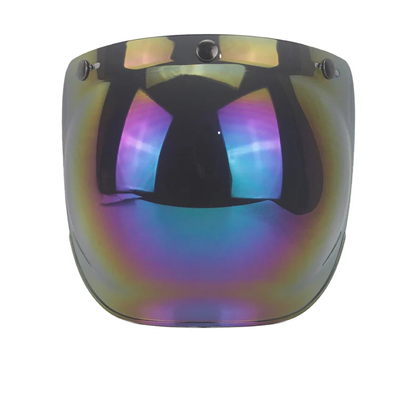 Motorcycle Helmet Bubble Visor Motorbike Helmet Visors Multicolor Vintage Cascos Para Moto Windshield Shield Universal Mask