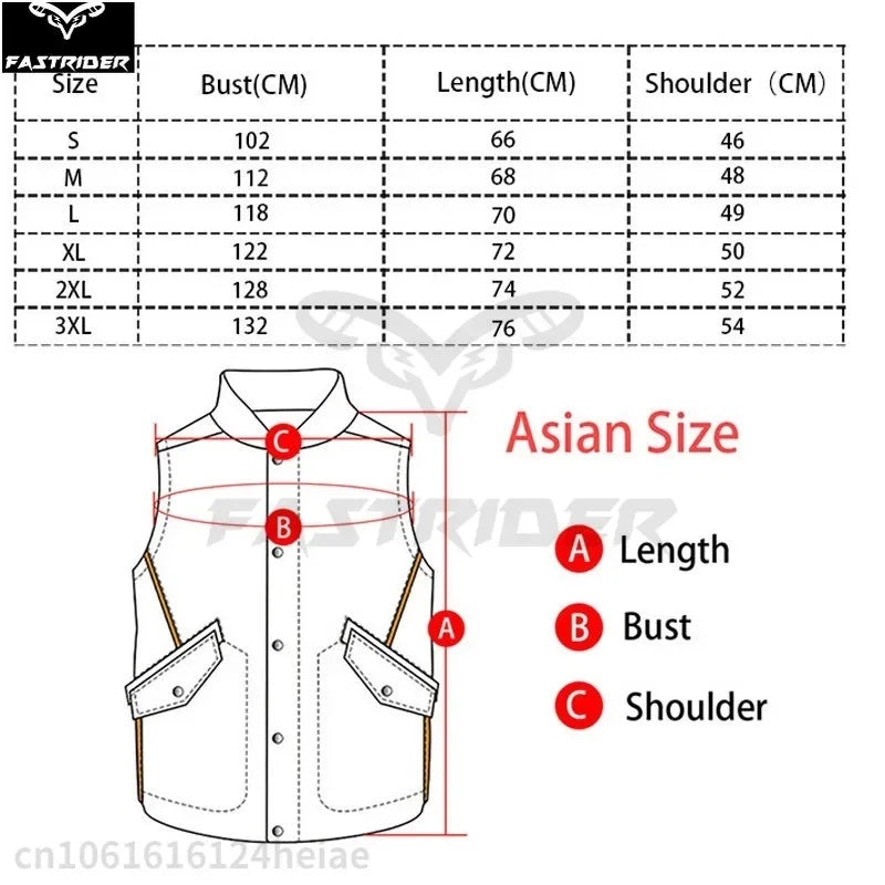 Motorcycle Riding Vest Zipper Button Motorcycle Casual Leather Vest Leather Vest Motorcycle