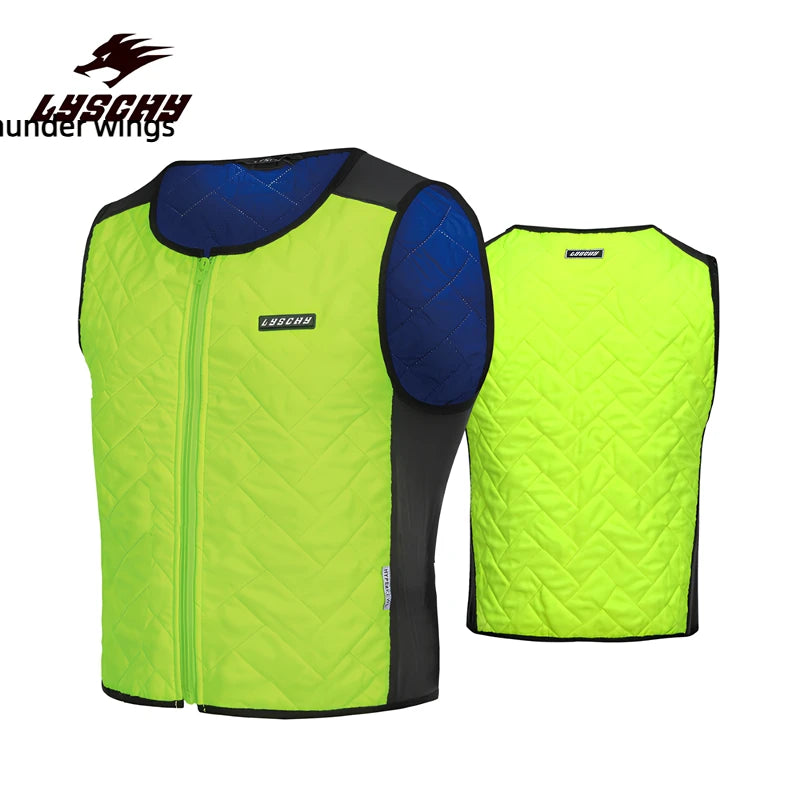 LYSCHY Summer Body Cooling Vest Motorcycle Jacket Men High Quality Motorbike Motocross Para Moto Rider Racing Vest Cool S 4XL