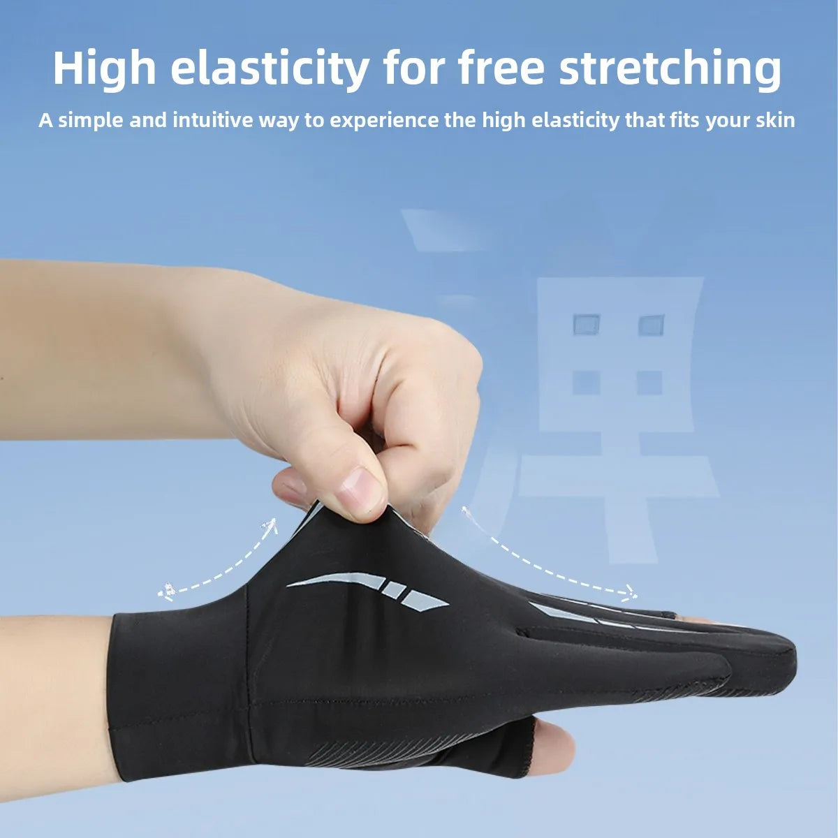 Sun Protection Ice Silk Thin Anti-Slip Driving Gloves for Men Summer Motorcycle Riding Fishing And Delivery Bike Riding Gloves