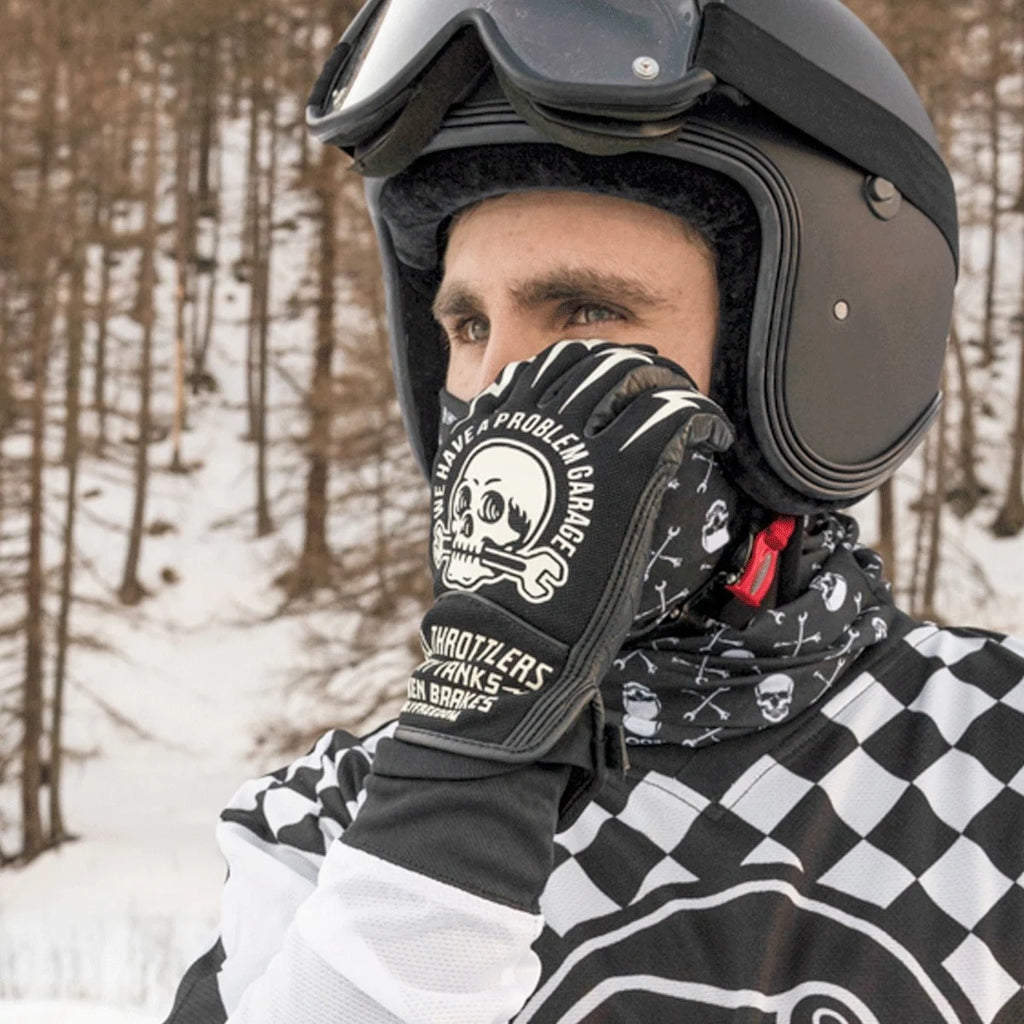 Motorcycle Gloves Motorcycle Gloves Racing Long Hard Shell Leather Riding Gloves Thick Breathable Gloves